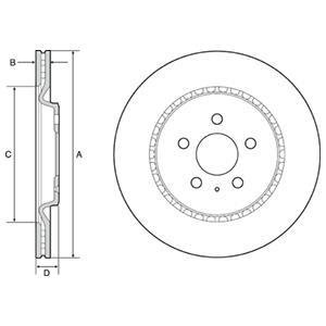 Гальмівний диск Delphi BG4643C (фото 1)