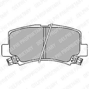 SUZUKI Тормозные колодки передн.Wagon 98- Delphi LP1439 (фото 1)