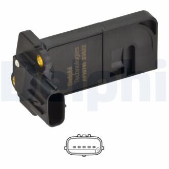 ISUZU Витратомір повітря Delphi AF1074912B1