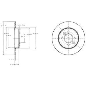 RENAULT Тормозной диск Laguna Delphi BG2694