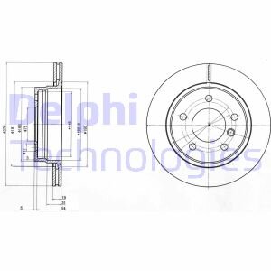 Гальмівний диск Delphi BG3041C