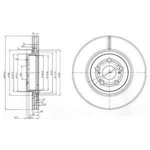 Тормозной диск Delphi BG3914