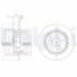 FORD Диск тормозной задн.Galaxy,Kuga I,Mondeo IV,S-Max,LandRover 07- Delphi BG4063 (фото 1)