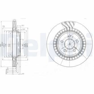 DB Диск тормозной задний 320*24 W221 Delphi BG4144