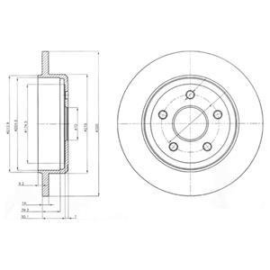 JEEP диск тормозной Grand Cherokee 3.0 CRD 06- Delphi BG4160