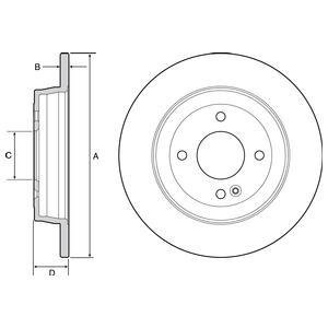 Тормозной диск Delphi BG4564 (фото 1)