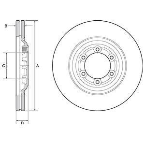 Тормозной диск Delphi BG4697C