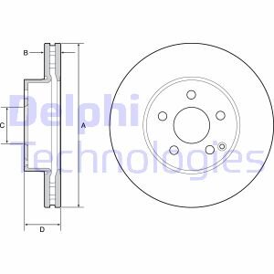 Гальмівний диск Delphi BG4945C