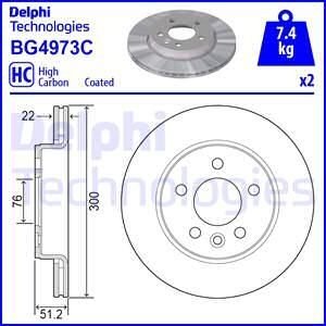 Тормозной диск Delphi BG4973C (фото 1)