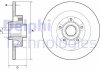 RENAULT Диск тормозной с подшипн.,с встроен.магнит.кольцом задний Grand Scenic III 09- Delphi BG9134RS (фото 1)
