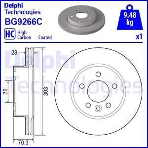 Тормозной диск Delphi BG9266C