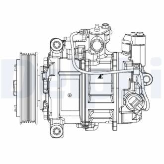 BMW Компресор кондиціонера 1 (F20), 1 (F21), 3 (F30, F80) Delphi CS20504
