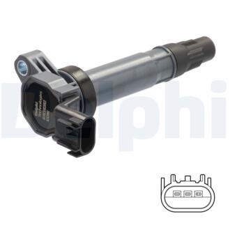 CHEVROLET Котушка запалювання SPARK 1.0 10-, SPARK 1.2 10- Delphi GN1039212B1