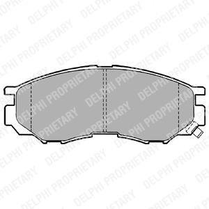 MITSUBISHI гальмівні колодки передн. Space Gear -01 Delphi LP1010 (фото 1)