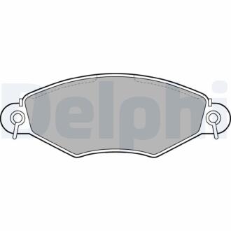 PEUGEOT Тормозные колодки передн.206 1.1,1.4 98- Delphi LP1617