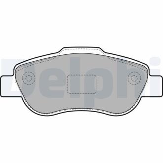 FIAT Тормозные колодки передн.Panda II 1.3JTD 03- Delphi LP1929