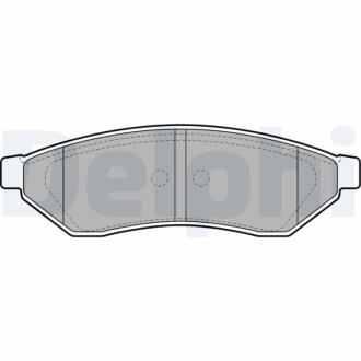 CHEVROLET Колодки тормозные задн.Evanda Delphi LP1946