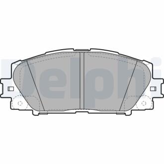 TOYOTA Колодки тормозные передн.Yaris 05-,Prius 09- Delphi LP2135