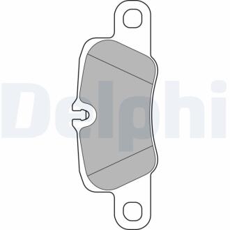 PORSHE колодки гальм. передн. 911 12-, Panamera 09- Delphi LP2237