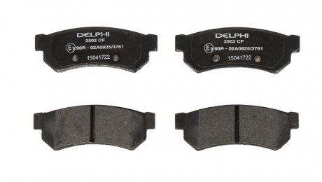 Комплект гальмівних колодок з 4 шт. дисків Delphi LP2502