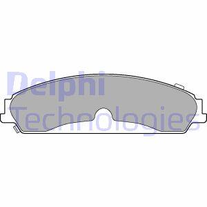 Комплект гальмівних колодок з 4 шт. дисків Delphi LP3216