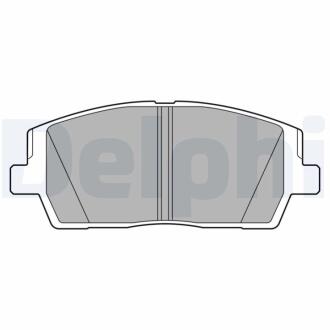 HYUNDAI Тормозные колодки передн. SANTA FE IV 18-, KIA SORENTO III 15- Delphi LP3552