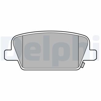 HYUNDAI Тормозные колодки задн. SANTA FE IV 18- Delphi LP3554