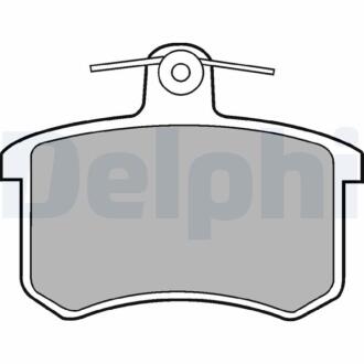 Фото гальмівні колодки, дискові Delphi LP451 Гальмівні колодки, дискові Delphi LP451