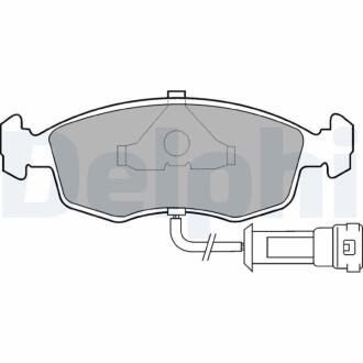 FORD Колодки тормозные передние Sierra,Scorpio,Granada 77- Delphi LP457