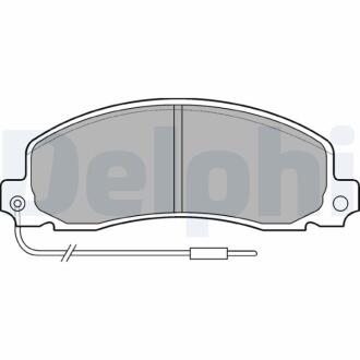 Тормозные колодки Delphi LP504