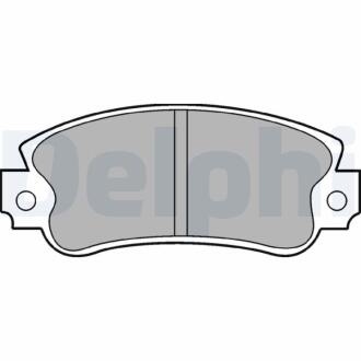 FIAT Колодки тормозные передние Panda 82-,Regata 83-,Uno Delphi LP509