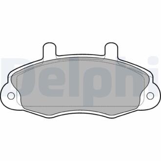 FORD Тормозные колодки передние Transit 91- диск 14 Delphi LP766