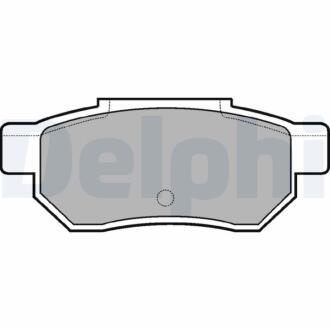 Гальмівні колодки, дискові Delphi LP772