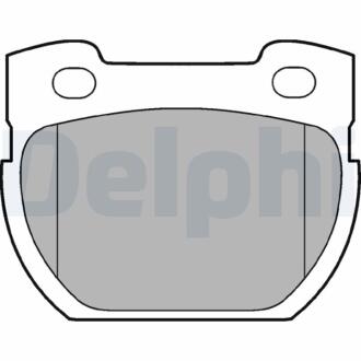 LANDROVER Тормозные колодки задн.Defender 90- Delphi LP777