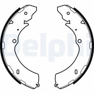 ISUZU Щоки гальмівні задн. D-MAX I (TFR, TFS) 2.5 DiTD 06-12, D-MAX I 3.0 D 07-12 Delphi LS2063