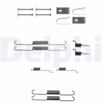 NISSAN К-т установочный зад. торм. колодок Allmera 00-, Primera -02 Delphi LY1307