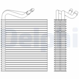 MINI Випарник конд. MINI (R50, R53) 01-, MINI (R52) 04- Delphi TSP0525202