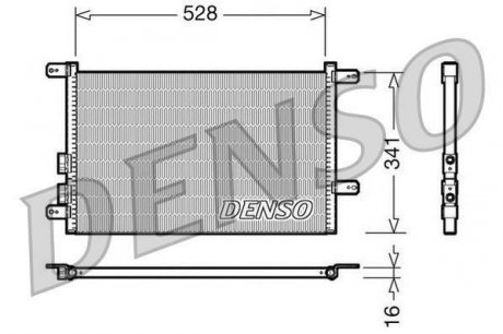 Радіатор кондиціонера DENSO DCN01003