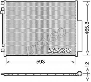 Радіатор кондиціонера DENSO DCN01005 (фото 1)
