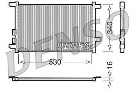 Радіатор кондиціонера DENSO DCN01011 (фото 1)