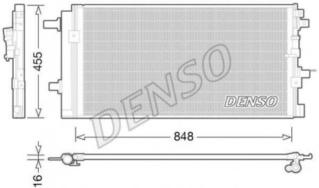 Радиатор кондиционера DENSO DCN02023 (фото 1)
