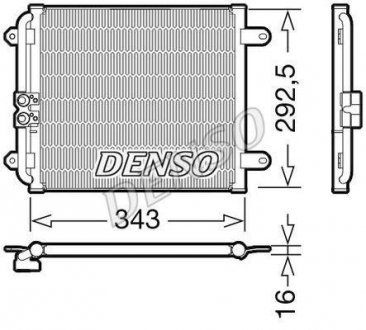 Радиатор кондиционера DENSO DCN02032 (фото 1)