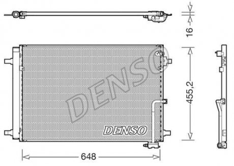 Радіатор кондиціонера DENSO DCN02042