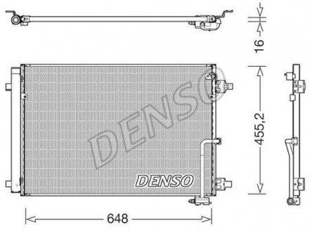 Радиатор кондиционера DENSO DCN02045