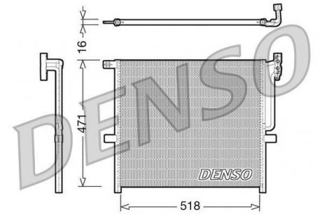 Радіатор кондиціонера DENSO DCN05001 (фото 1)