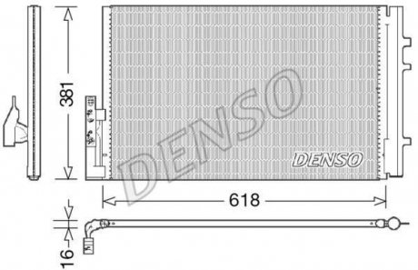 Радиатор кондиционера DENSO DCN05014