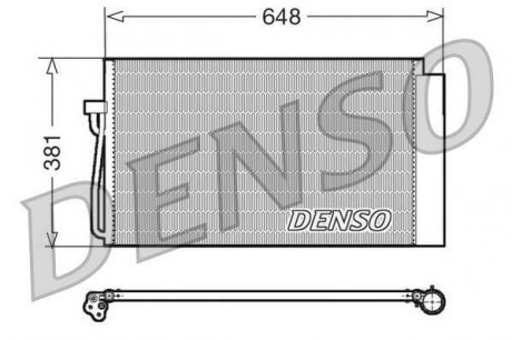 Радіатор кондиціонера DENSO DCN05017 (фото 1)