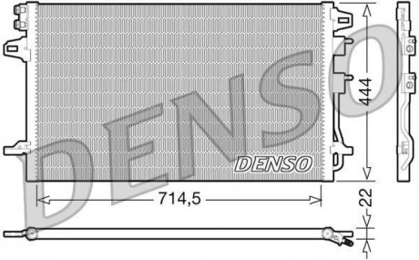 Радиатор кондиционера DENSO DCN06005