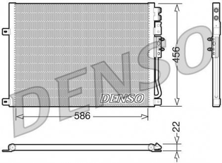 Радиатор кондиционера DENSO DCN06009