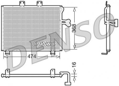 Радиатор кондиционера DENSO DCN06013